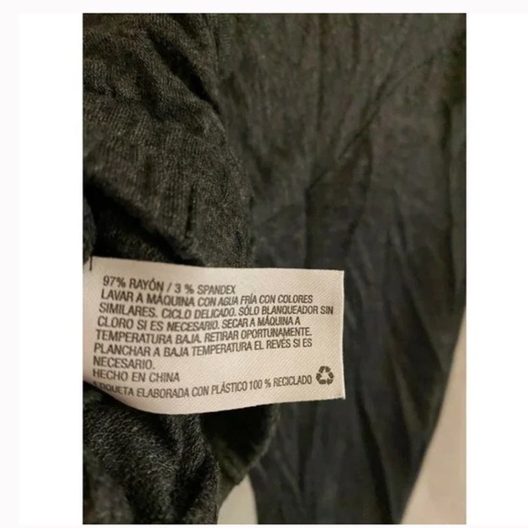 Women's Cropped Lounge Sweatshirt - Colsie Dark Gray Size small - Picture 3 of 3